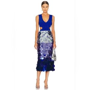 6. NWT JONATHAN SIMKHAI ELVIRA OMBRE SEQUIN MIDI SKIRT